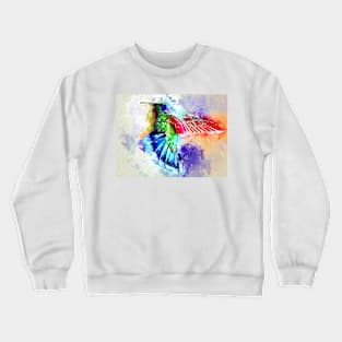 Watercolor Hummingbird Crewneck Sweatshirt